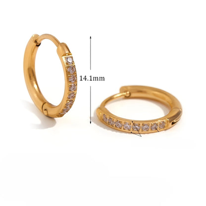 Verna – Boucles d'oreilles Huggie Éternité