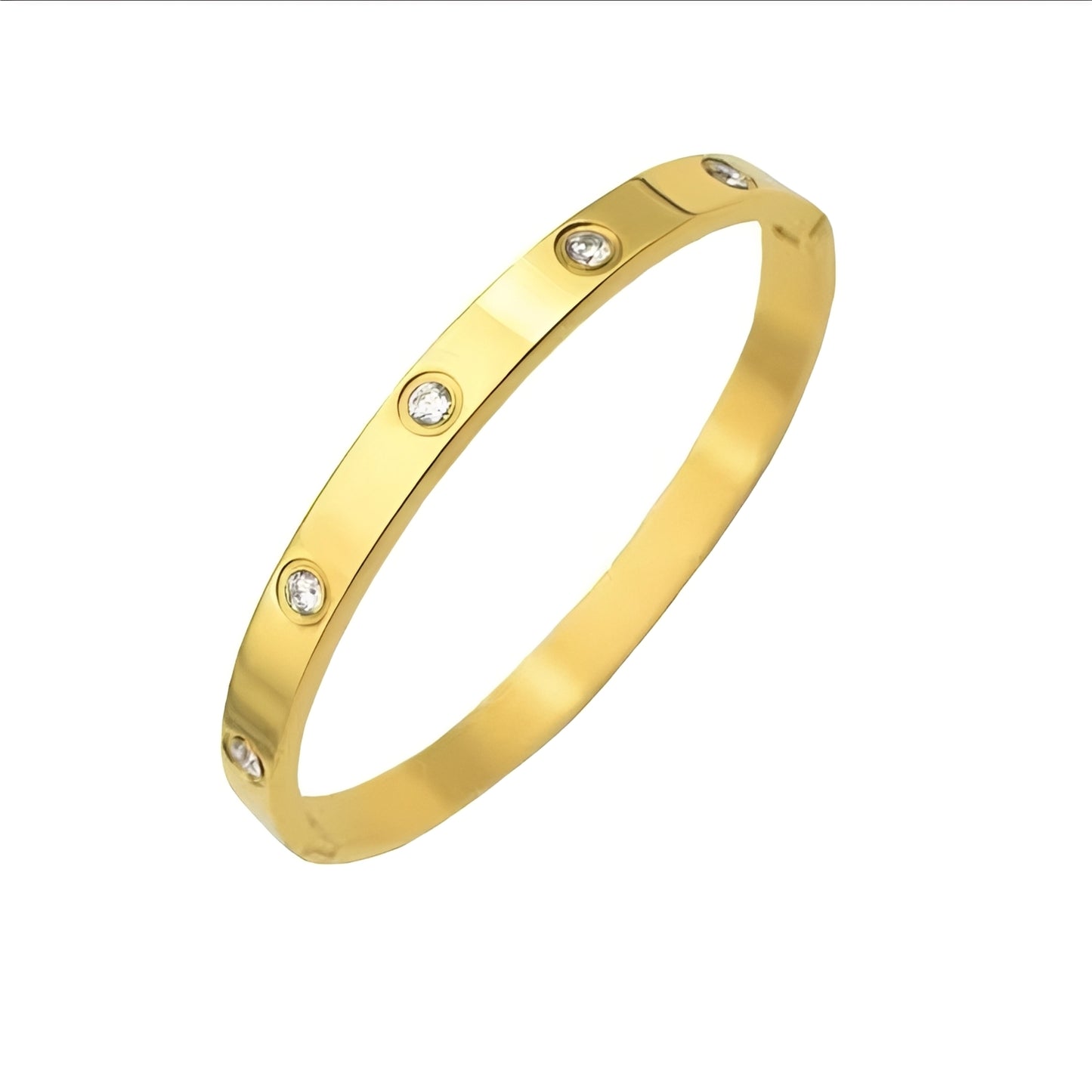 Carrie – Bracelet Manchette en Or avec Diamants