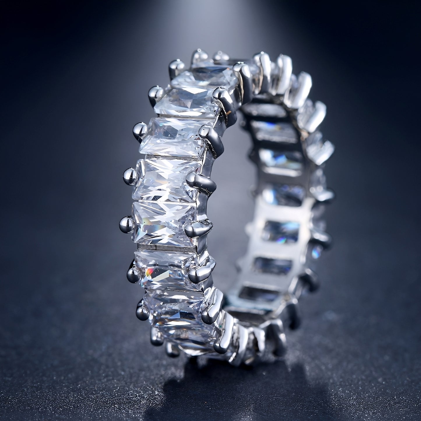 Lina – Bague Zircon Carré