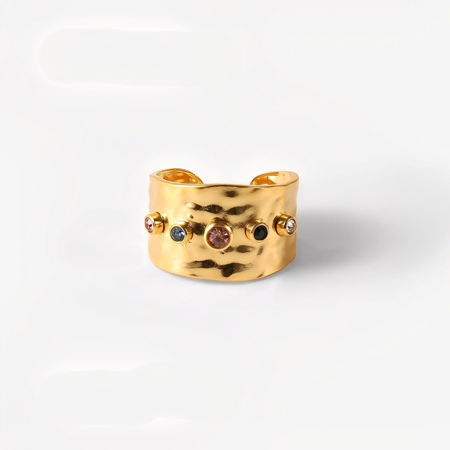 Naya – Bague Géométrique Ligne Minimaliste