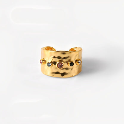 Naya – Bague Géométrique Ligne Minimaliste
