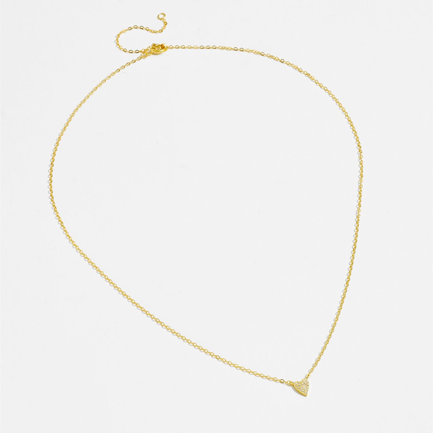 Isaline – Collier Pendentif Cœur Scintillant