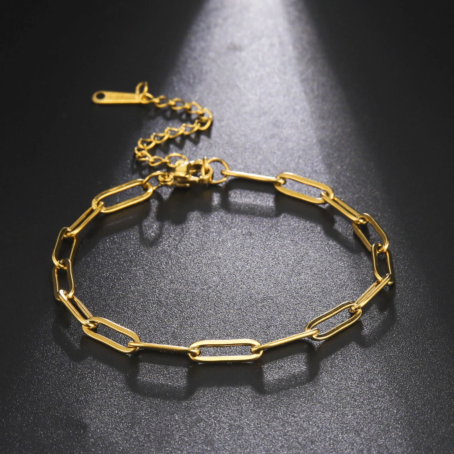 Kai – Bracelet Maille Paperclip Doré Chic