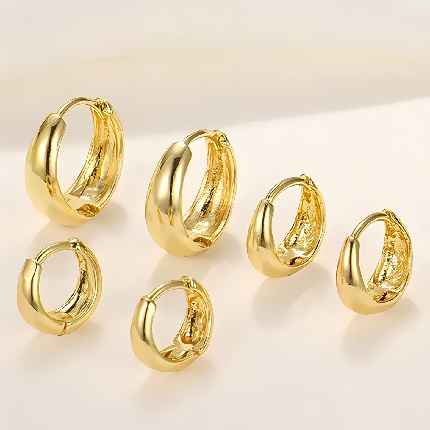 Renee – Boucles d'Oreilles Dorées