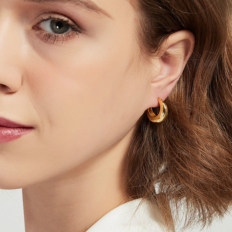 Maeva – Boucles d’Oreilles Rondes Géométriques