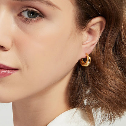 Maeva – Boucles d’Oreilles Rondes Géométriques