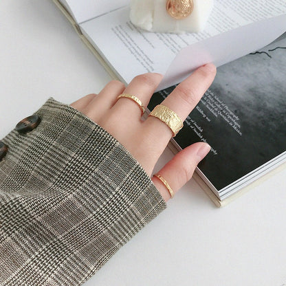 Shane – Bague Anneau Doré Brillante