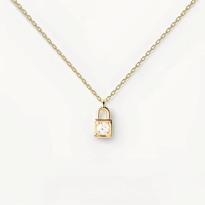 Maelyne – Collier Pendentif Cadenas Mini