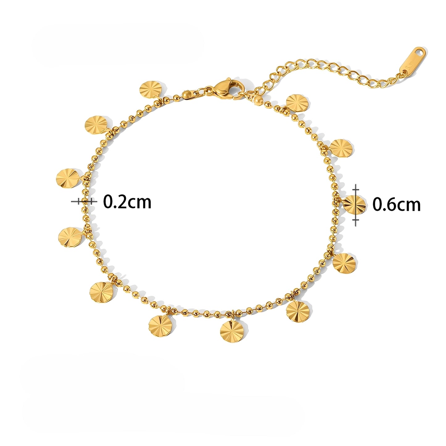 Clara – Bracelet de cheville en acier inoxydable tendance