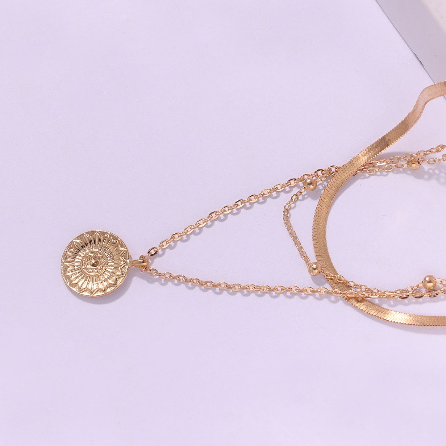 Riana – Collier Multi-Couches à Perles Sphériques