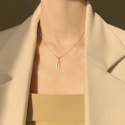 Sora – Collier à Pendentif Maillon Étincelant