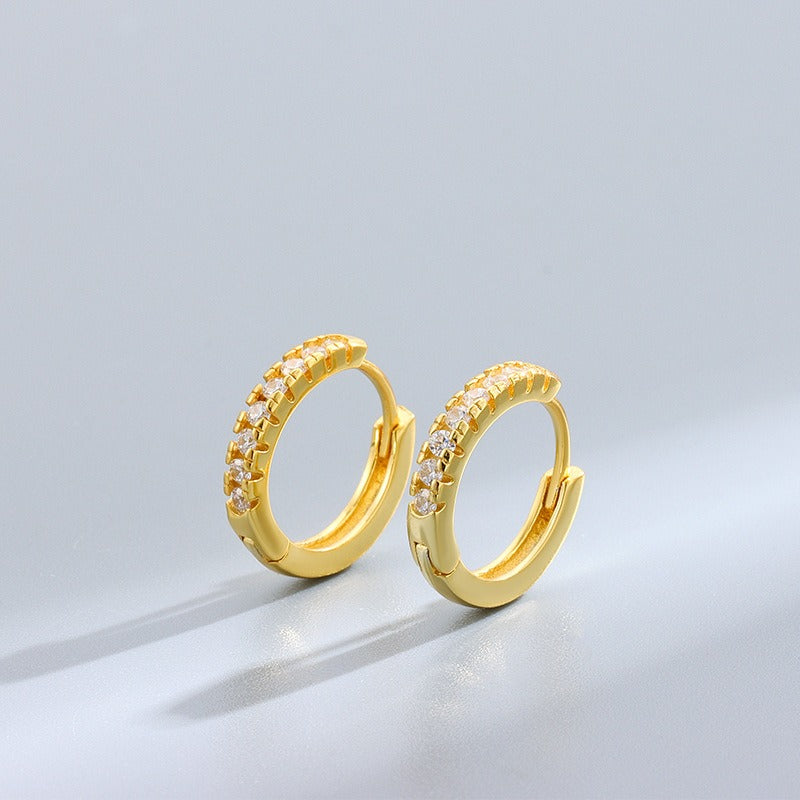 Morgana – Clip d'Oreille Élégant en Diamant Rond