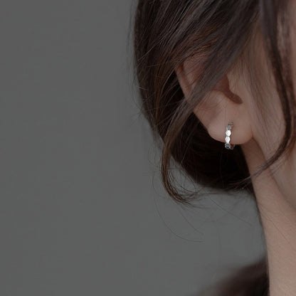 Mei – Clip d’Oreille Géométrique Brillant
