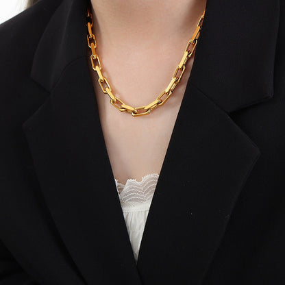 Bella – Collier Chaîne Cubaine Épaisse