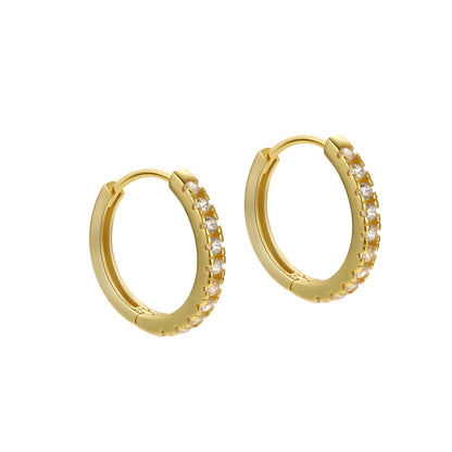 Morgana – Clip d'Oreille Élégant en Diamant Rond