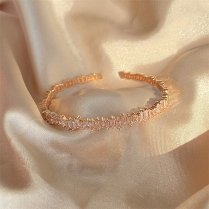 Meiko – Bracelet Jonc Éternité Baguette