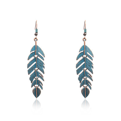 Ivana – Boucles d'oreilles feuille vintage