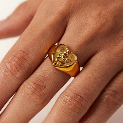 Oriane – Bague Cœur Haute Élégance