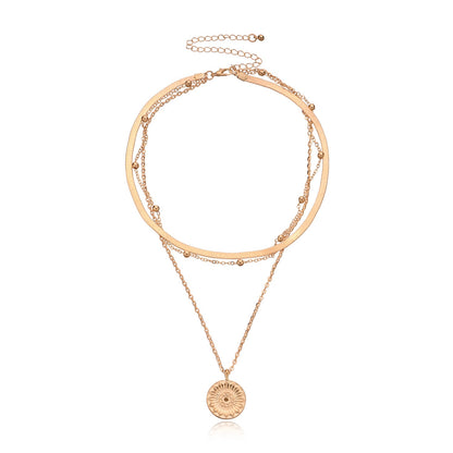 Riana – Collier Multi-Couches à Perles Sphériques