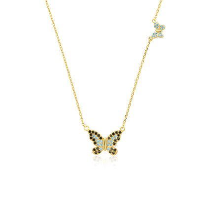 Leonie – Collier pendentif papillon en argent sterling