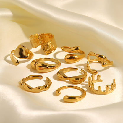Naya – Bague Géométrique Ligne Minimaliste