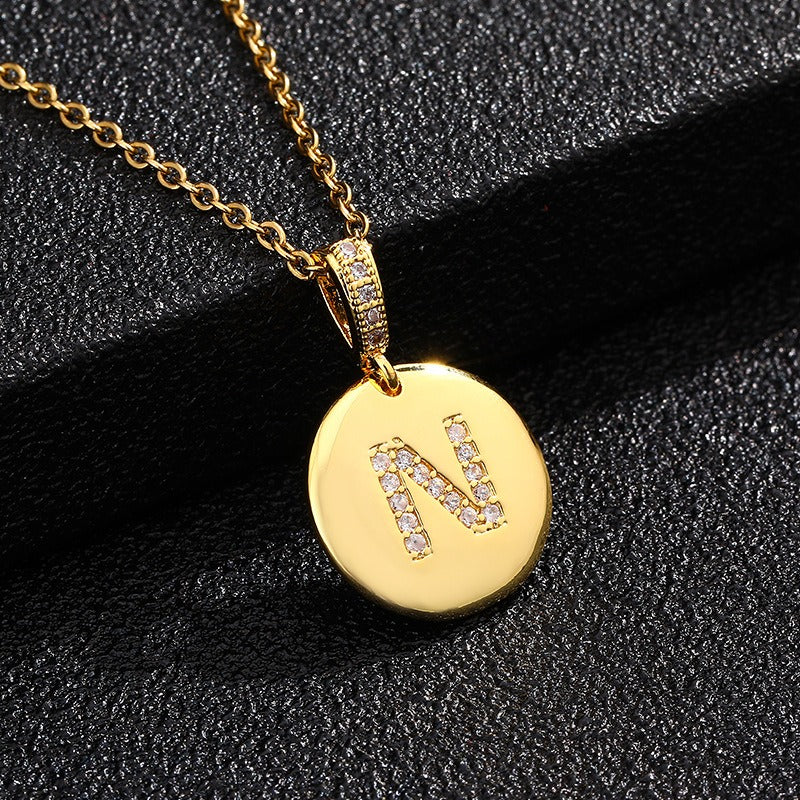 Alina – Collier Initiale Dorée