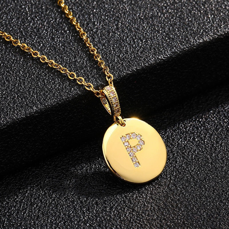 Alina – Collier Initiale Dorée