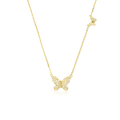 Leonie – Collier pendentif papillon en argent sterling