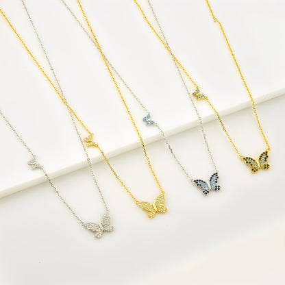 Leonie – Collier pendentif papillon en argent sterling