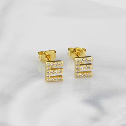 Aiah – Boucles d'Oreilles Lettre de l'Alphabet Anglais