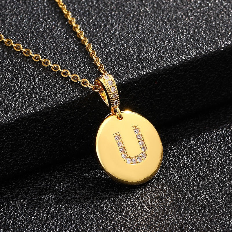 Alina – Collier Initiale Dorée