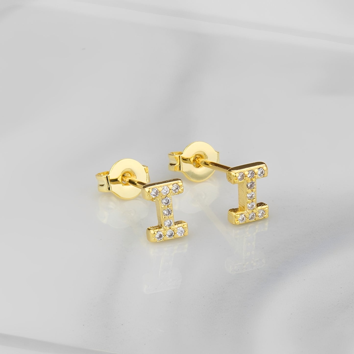 Aiah – Boucles d'Oreilles Lettre de l'Alphabet Anglais