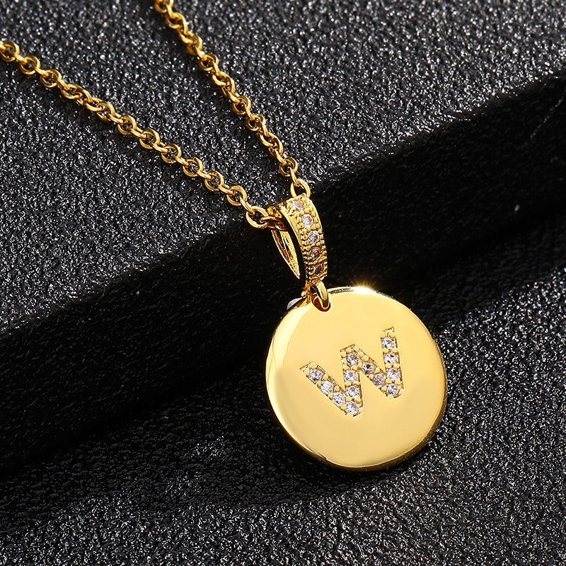 Alina – Collier Initiale Dorée