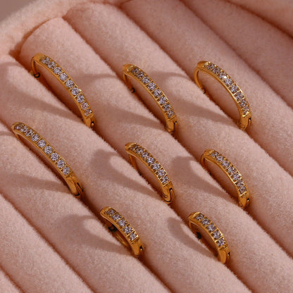 Verna – Boucles d'oreilles Huggie Éternité