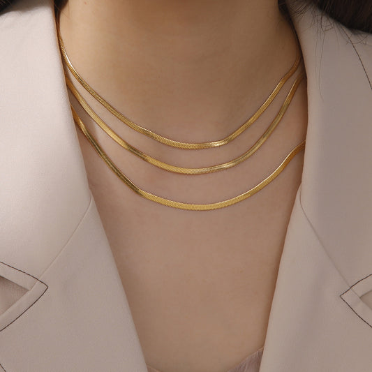 Misu – Collier Ras-de-Cou Serpent en Acier Inoxydable