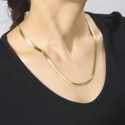 Misu – Collier Ras-de-Cou Serpent en Acier Inoxydable