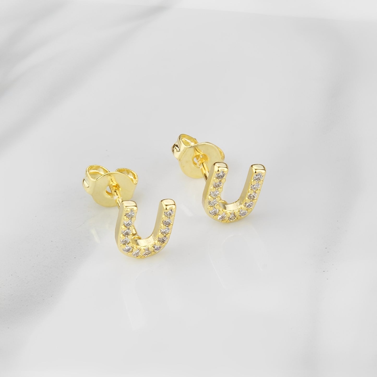 Aiah – Boucles d'Oreilles Lettre de l'Alphabet Anglais