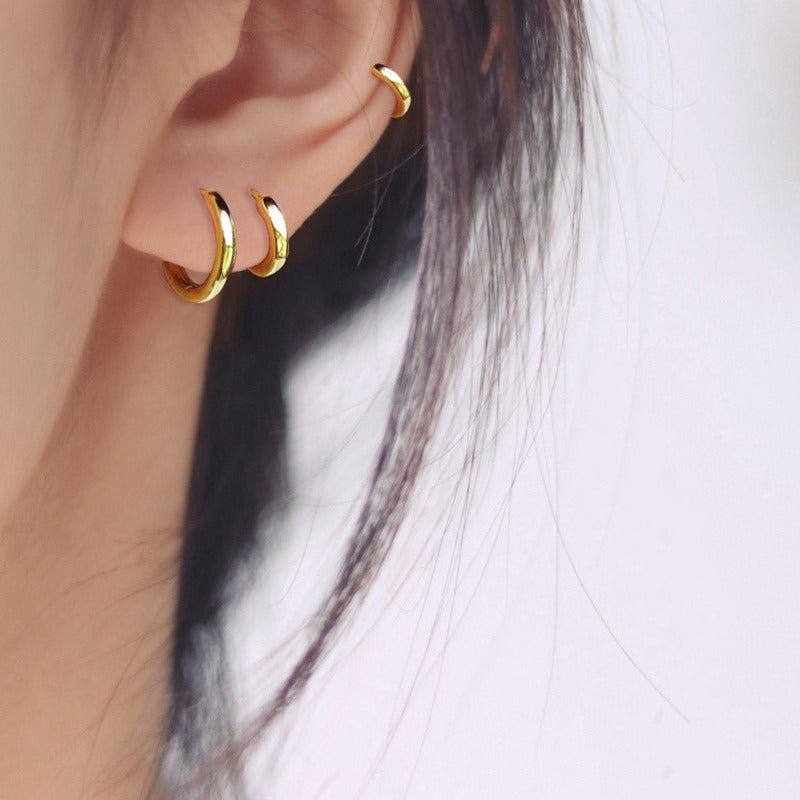 Ella – Boucles d'oreilles Anneau Naturelles Élégantes