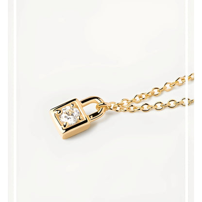 Maelyne – Collier Pendentif Cadenas Mini