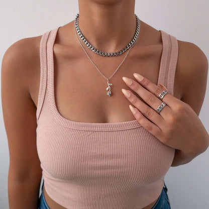 Juliet – Collier Rose Élégant