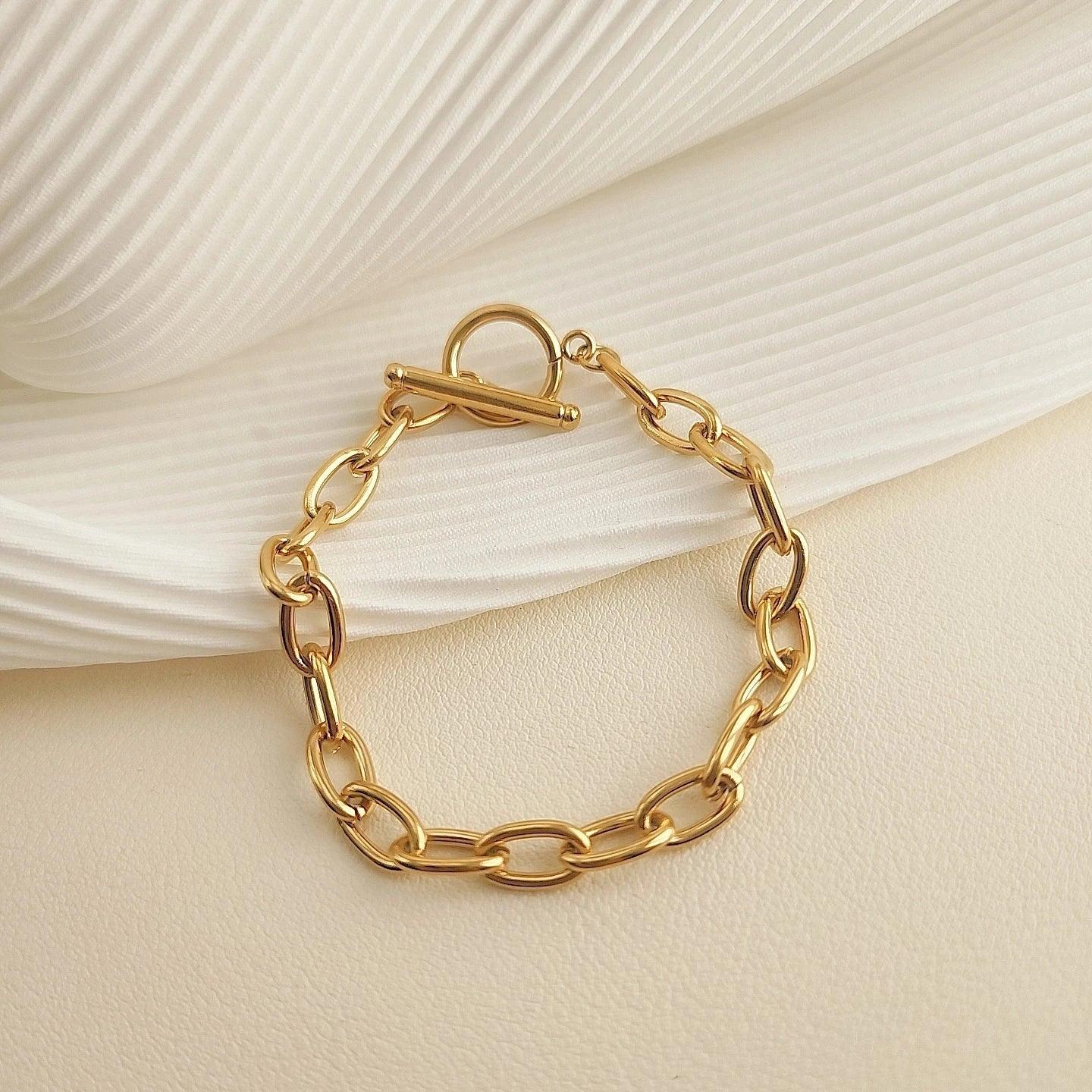 Valeria – Bracelet Zircon en Acier Inoxydable