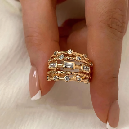 Oriane – Anneau Sertissage 18K