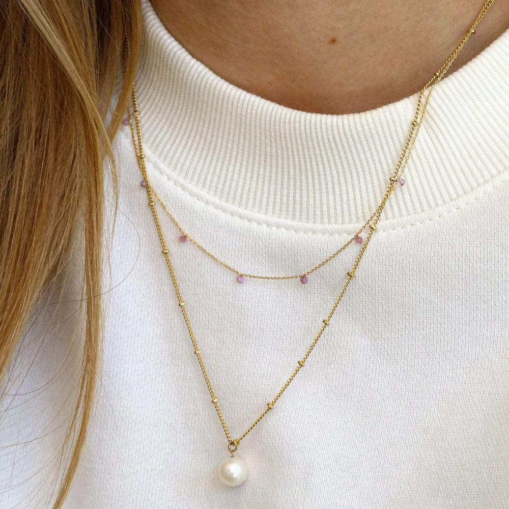 Marina – Collier Satellite Doré à Perles Fines