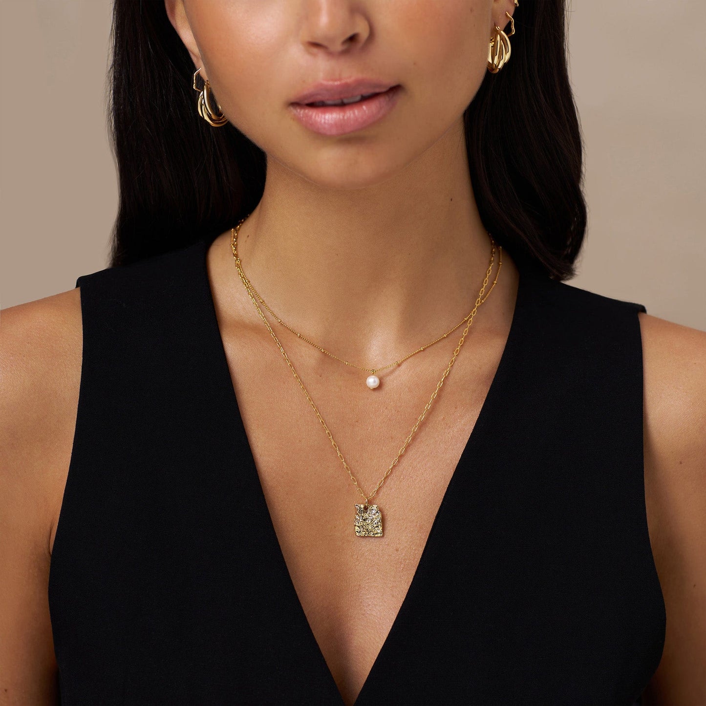 Marina – Collier Satellite Doré à Perles Fines
