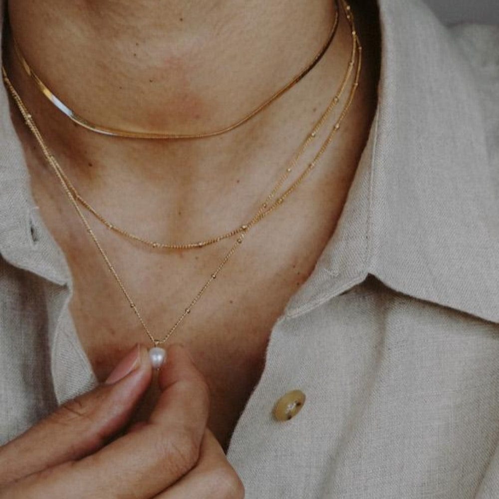 Marina – Collier Satellite Doré à Perles Fines