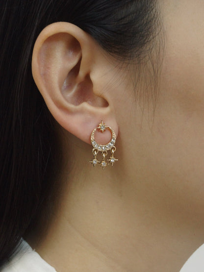 Jewel - Boucles d'oreilles scintillantes minuit