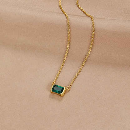 Moni – Collier Émeraude Verte
