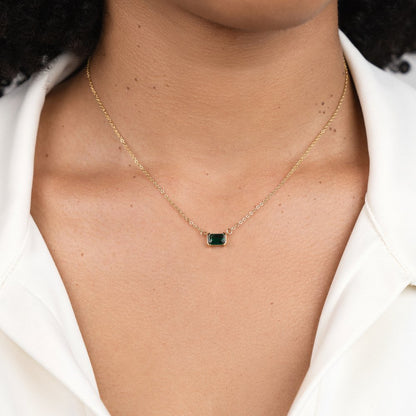 Moni – Collier Émeraude Verte