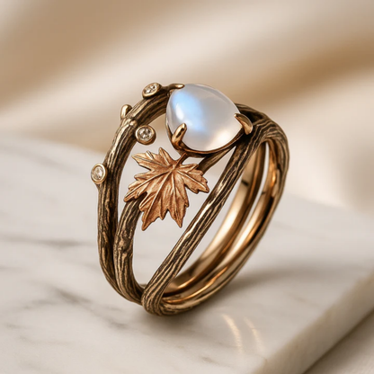 Luna – Bague Naturelle en Pierre de Lune