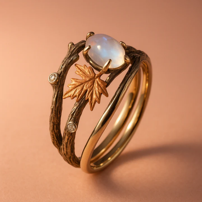 Luna – Bague Naturelle en Pierre de Lune